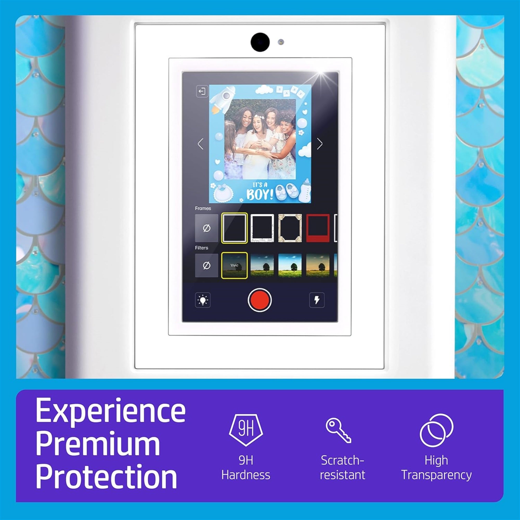 HP Sprocket Photobooth skjermbeskytter, 9H høy gjennomsiktighet