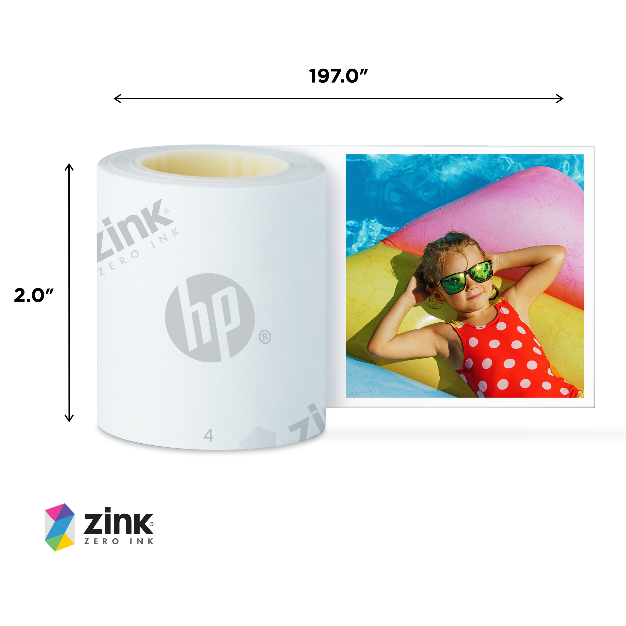 HP Sprocket Panorama Instant Portable Color Label & Photo Printer (Grey) Craft Bundle Sprocket Printers