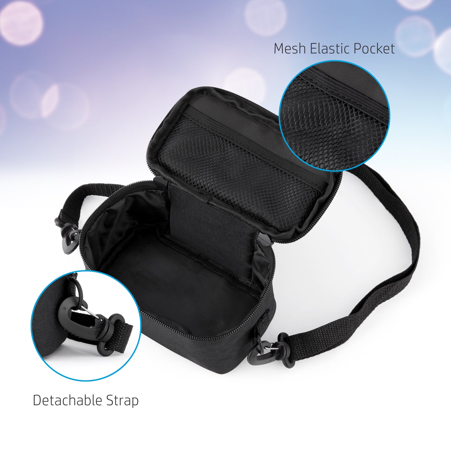 HP Sprocket Panorama Instant Portable Color Label & Photo Printer (Pink) Gift Bundle with case, HP Zink roll, photo album, markers, stickers and frames Sprocket Printers