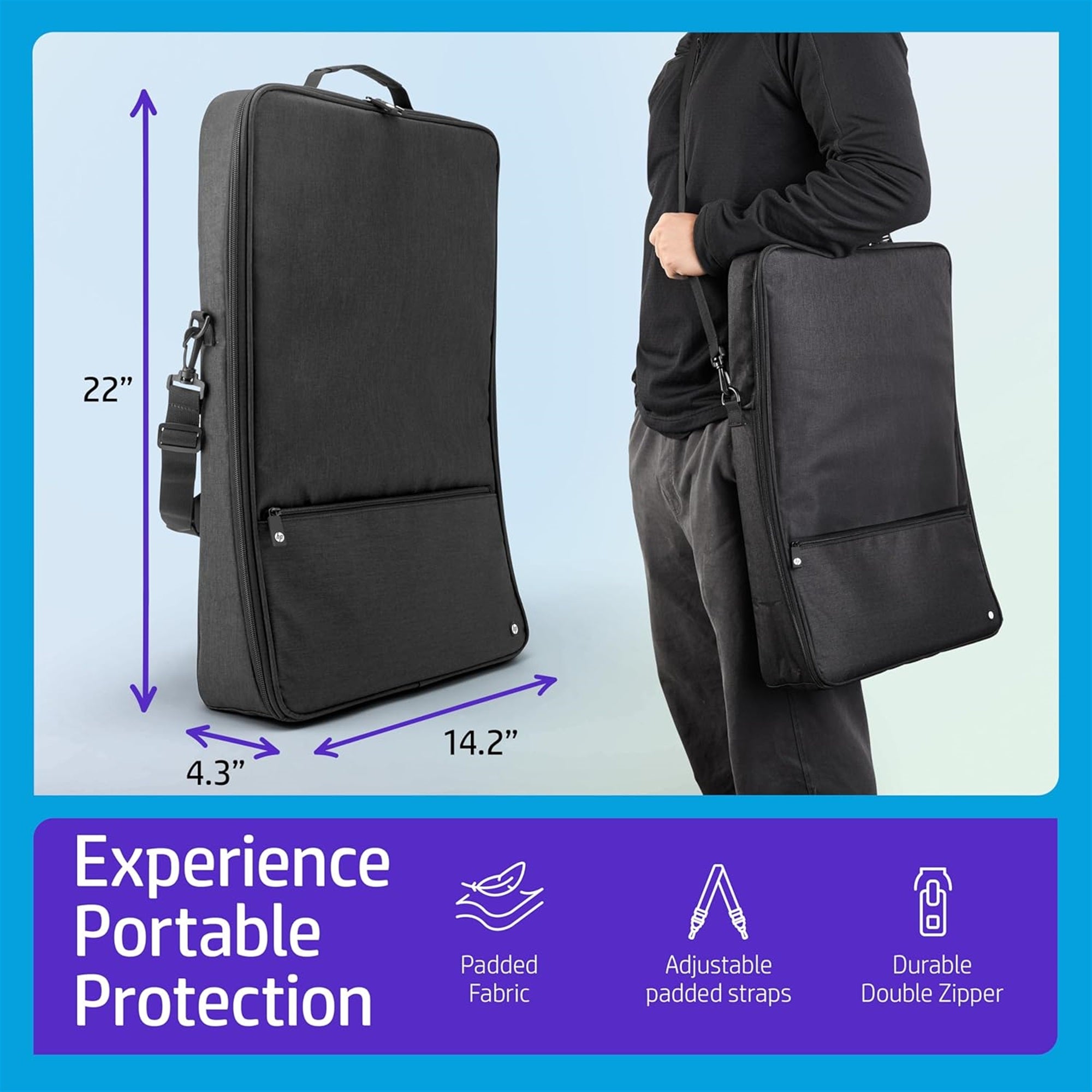 Мягкий чехол HP Premium Carrying Storage Case со съемным плечевым ремнем для фотобудки Sprocket (черный)