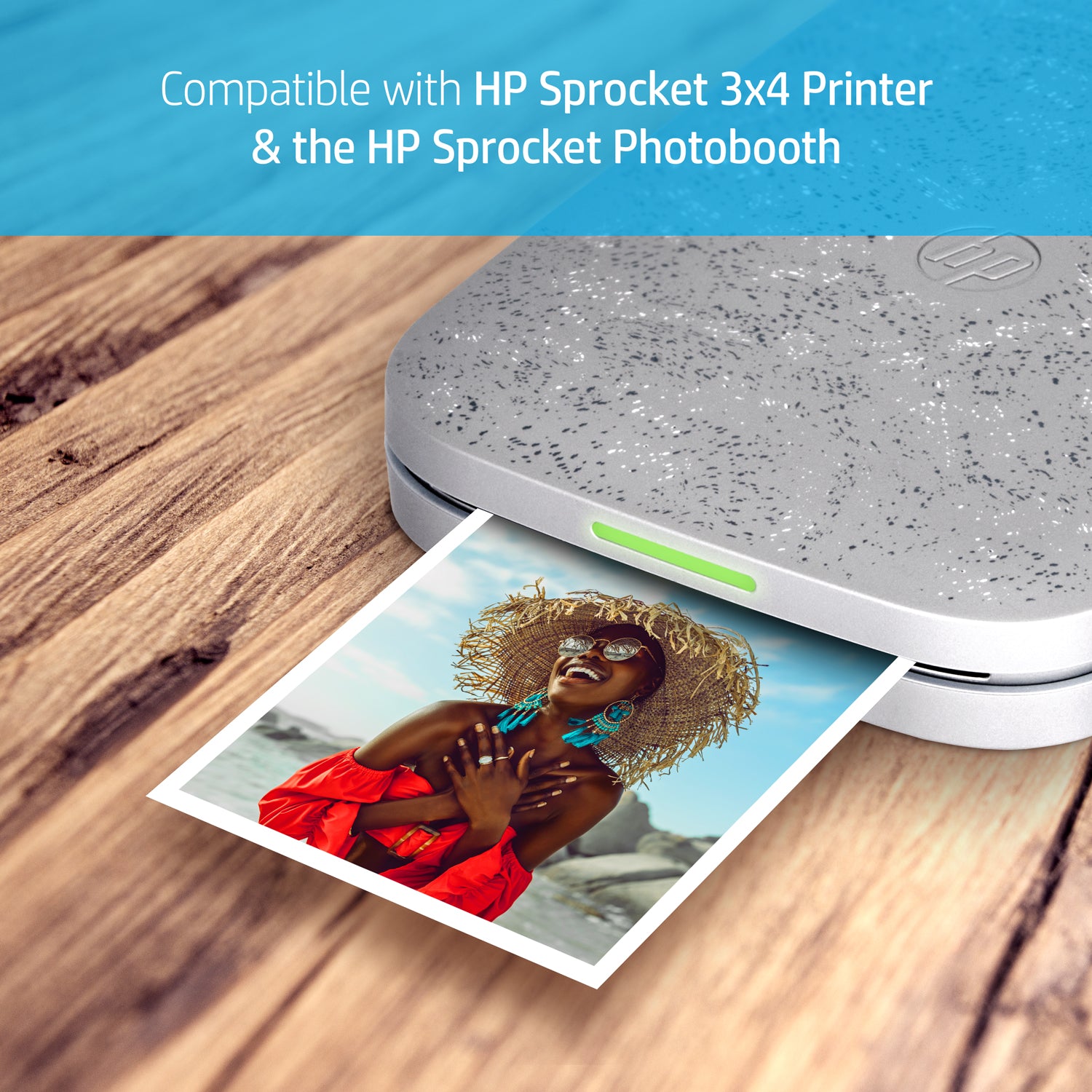 HP Sprocket 3.5 x 4.25” Zink Sticky-Backed Photo Paper (100 Pack) Compatible with HP Sprocket 3x4 Photobooth and Photo Printer Sprocket Printers